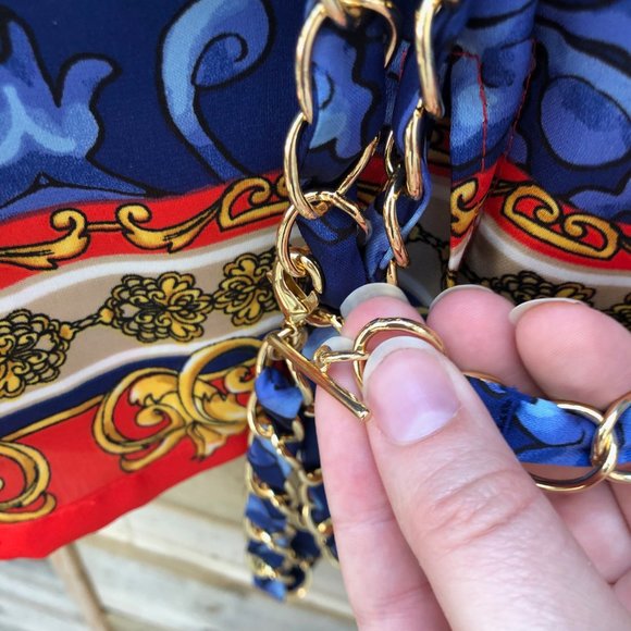 Cache Women Paisley Red Blue Gold Soft Tunic - Picture 6 of 8